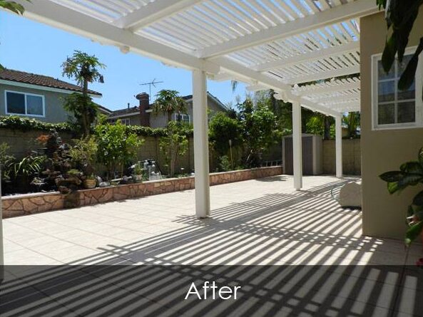 Residential Patio, Tile and Stucco - After