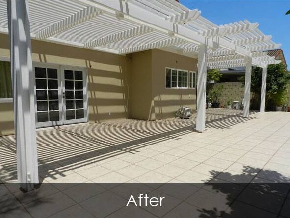 Residential Patio, Tile and Stucco - After